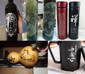 日照五莲县酒瓶葫芦工艺品激光雕刻机